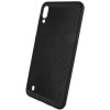 Ультратонкий дышащий чехол Grid case для Samsung Galaxy M10 Чорний (1681)