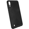 Ультратонкий дышащий чехол Grid case для Samsung Galaxy M10 Чорний (1681)