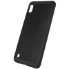 Ультратонкий дышащий чехол Grid case для Samsung Galaxy A10 (A105F) Чорний (1677)