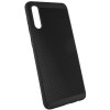 Ультратонкий дышащий чехол Grid case для Samsung Galaxy A70 (A705F) Чорний (1693)