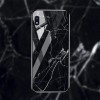 TPU+Glass чехол Luxury Marble для Samsung Galaxy A10 (A105F) Черный (1719)
