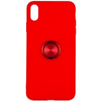 TPU чехол Summer ColorRing под магнитный держатель для Apple iPhone XS Max (6.5'') Червоний (1720)