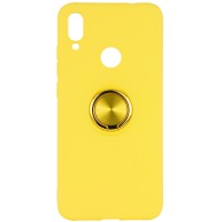 TPU чехол Summer ColorRing под магнитный держатель для Xiaomi Redmi 7 Желтый (1725)
