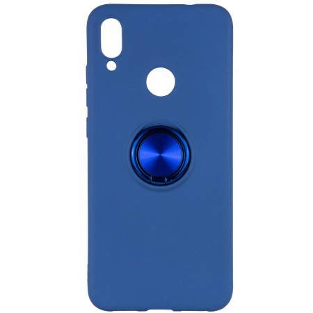 TPU чехол Summer ColorRing под магнитный держатель для Xiaomi Redmi 7 Синий (1729)