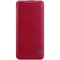 Кожаный чехол (книжка) Nillkin Qin Series для OnePlus 7 Pro Красный (1742)