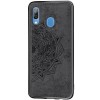 TPU+Textile чехол Mandala с 3D тиснением для Samsung Galaxy A20 / A30 Черный (1767)