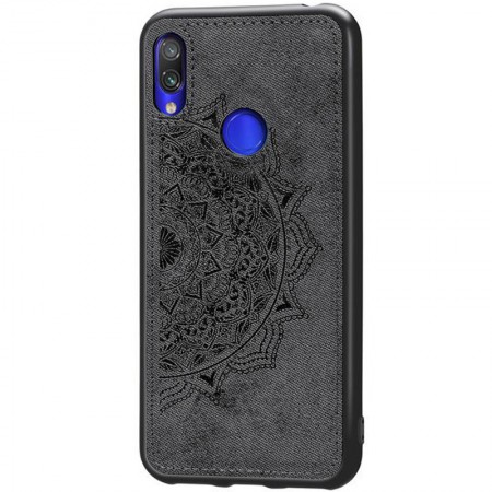 TPU+Textile чехол Mandala с 3D тиснением для Xiaomi Redmi Note 7 / Note 7 Pro / Note 7s Черный (1777)