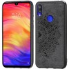 TPU+Textile чехол Mandala с 3D тиснением для Xiaomi Redmi Note 7 / Note 7 Pro / Note 7s Черный (1777)