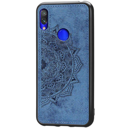 TPU+Textile чехол Mandala с 3D тиснением для Xiaomi Redmi 7 Синій (1772)