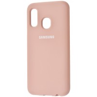 Чехол Silicone Cover Full Protective (AA) для Samsung Galaxy A20 / A30 Рожевий (29023)