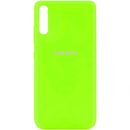 Чехол Silicone Cover Full Protective (AA) для Samsung Galaxy A50 (A505F) / A50s / A30s Салатовый (21599)