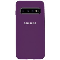 Чехол Silicone Cover Full Protective (AA) для Samsung Galaxy S10 Фіолетовий (18436)