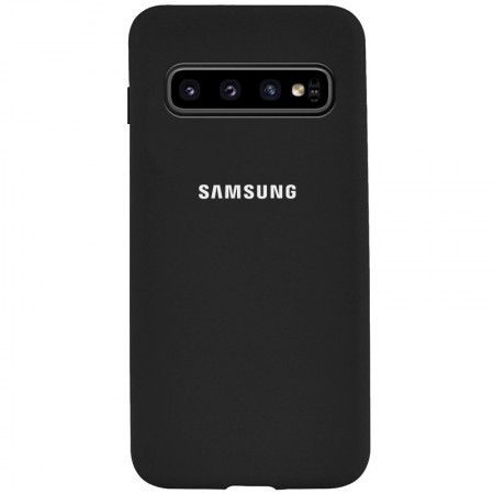Чехол Silicone Cover Full Protective (AA) для Samsung Galaxy S10 Чорний (18435)