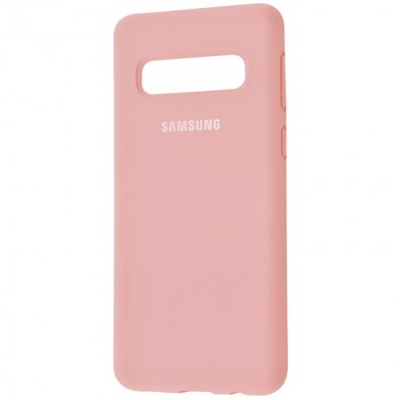 Чехол Silicone Cover Full Protective (AA) для Samsung Galaxy S10 Розовый (18438)