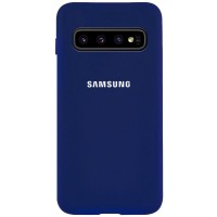 Чехол Silicone Cover Full Protective (AA) для Samsung Galaxy S10 Синій (18440)