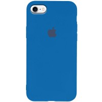Чехол Silicone Case Slim Full Protective для Apple iPhone 7 / 8 (4.7'') Синий (1828)