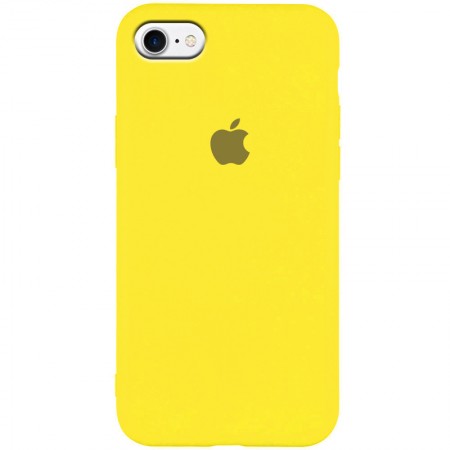 Чехол Silicone Case Slim Full Protective для Apple iPhone 7 / 8 (4.7'') Жовтий (1826)