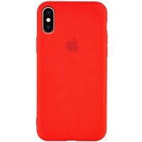 Чехол Silicone Case Slim Full Protective для Apple iPhone X / XS (5.8'') Красный (1847)