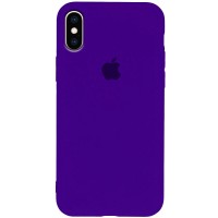 Чехол Silicone Case Slim Full Protective для Apple iPhone X / XS (5.8'') Фиолетовый (1850)