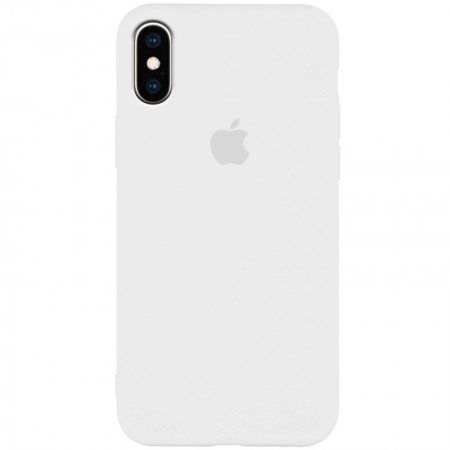 Чехол Silicone Case Slim Full Protective для Apple iPhone XS Max (6.5'') Белый (1853)