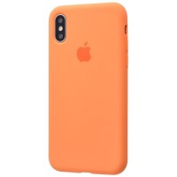 Чехол Silicone Case Slim Full Protective для Apple iPhone XS Max (6.5'') Оранжевый (1858)