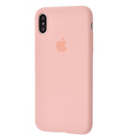 Чехол Silicone Case Slim Full Protective для Apple iPhone XS Max (6.5'') Розовый (1859)