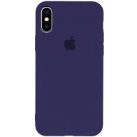 Чехол Silicone Case Slim Full Protective для Apple iPhone XS Max (6.5'') Синій (1860)