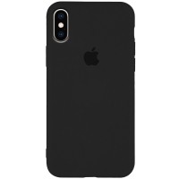 Чехол Silicone Case Slim Full Protective для Apple iPhone XS Max (6.5'') Черный (1861)