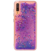 TPU чехол Liquid hearts для Samsung Galaxy A70 (A705F) Фиолетовый (21402)