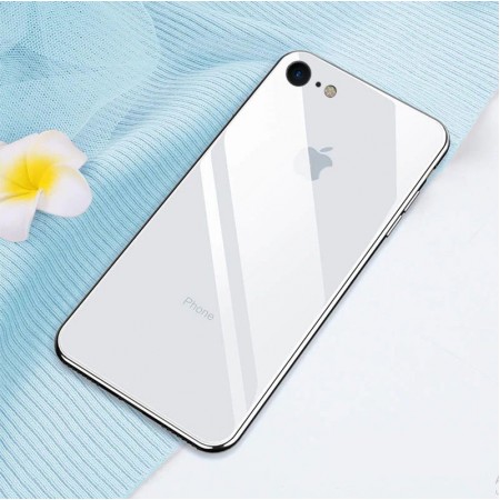 TPU чехол GLOSSY LOGO для Apple iPhone 7 / 8 (4.7'') Белый (12232)