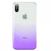 TPU+PC Ombre для Apple iPhone XS Max (6.5'') Фіолетовий (12235)