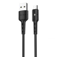 Дата кабель Hoco X30 Star Micro USB Cable 2A (1.2m) Черный (20490)
