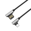 Дата кабель Hoco U42 Exquisite Steel Micro USB Cable (1.2m) Чорний (32990)