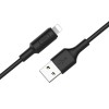 Дата кабель Hoco X25 Soarer Lightning Cable (1m) Черный (22526)