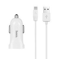 АЗУ Hoco Z2 Charger + Cable (Micro) 1.5A 1USB Белый (14971)