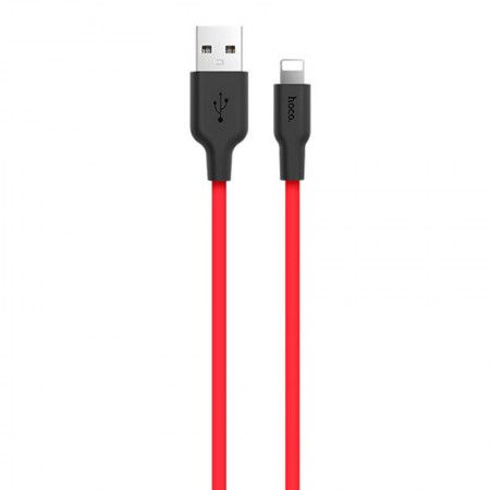 Дата кабель Hoco X21 Silicone Lightning Cable (1m) Чорний (29973)