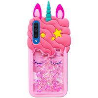 Силиконовый чехол Unicorn 3D для Samsung Galaxy A50 (A505F) / A50s / A30s Розовый (17807)