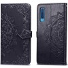 Кожаный чехол (книжка) Art Case с визитницей для Samsung A750 Galaxy A7 (2018) Чорний (13133)
