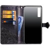 Кожаный чехол (книжка) Art Case с визитницей для Samsung A750 Galaxy A7 (2018) Чорний (13133)