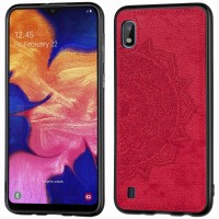 TPU+Textile чехол Mandala с 3D тиснением для Samsung Galaxy A10 (A105F) Красный (2048)