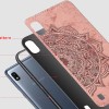 TPU+Textile чехол Mandala с 3D тиснением для Samsung Galaxy A10 (A105F) Рожевий (2047)