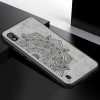 TPU+Textile чехол Mandala с 3D тиснением для Samsung Galaxy A10 (A105F) Сірий (2046)
