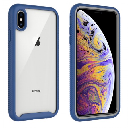 Ударопрочный чехол Full-body Bumper Case для Apple iPhone X / XS (5.8'') Синій (2091)