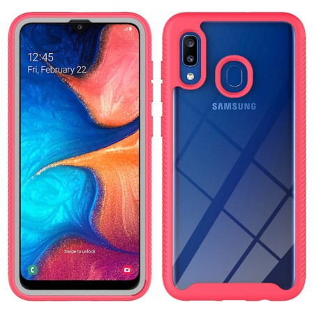 Ударопрочный чехол Full-body Bumper Case для Samsung Galaxy A20 / A30 Рожевий (2099)