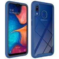 Ударопрочный чехол Full-body Bumper Case для Samsung Galaxy A20 / A30 Синий (2097)