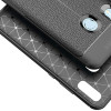 TPU чехол фактурный (с имитацией кожи) для Huawei P Smart Z Черный (2102)
