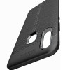 TPU чехол фактурный (с имитацией кожи) для Huawei P Smart Z Черный (2102)