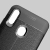 TPU чехол фактурный (с имитацией кожи) для Huawei P Smart Z Черный (2102)