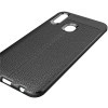 TPU чехол фактурный (с имитацией кожи) для Huawei P Smart Z Черный (2102)