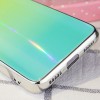 TPU+Glass чехол Gradient Aurora с лого для Xiaomi Redmi 7A Зелёный (12257)
